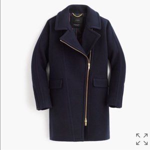 J. Crew Zippered Coat in Stadium-Cloth